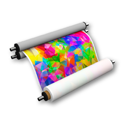 иконка рулонной печати на ткани