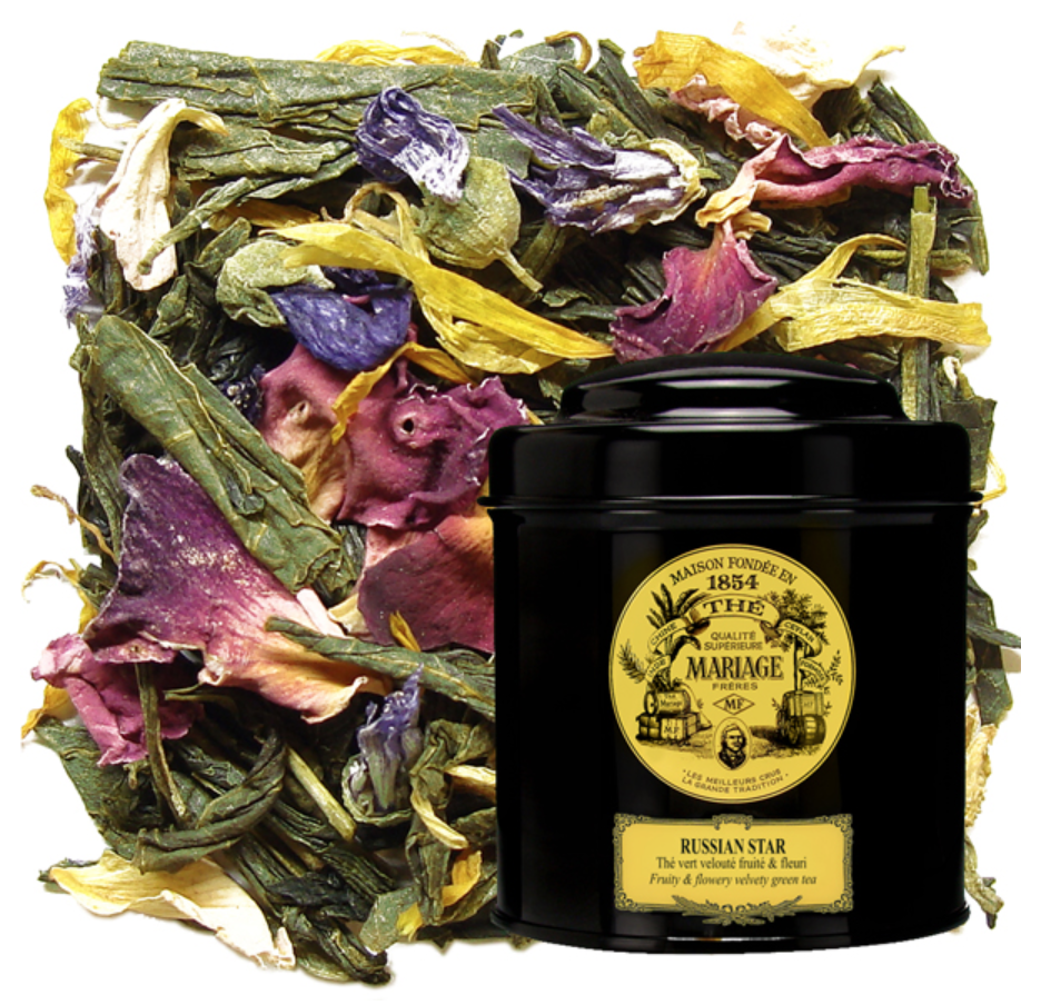 звездный чай. ооо джей эф кей чай. чай "нанси" зеленый с карамболь, 100 г. чай марьяж фрер. Ru.
