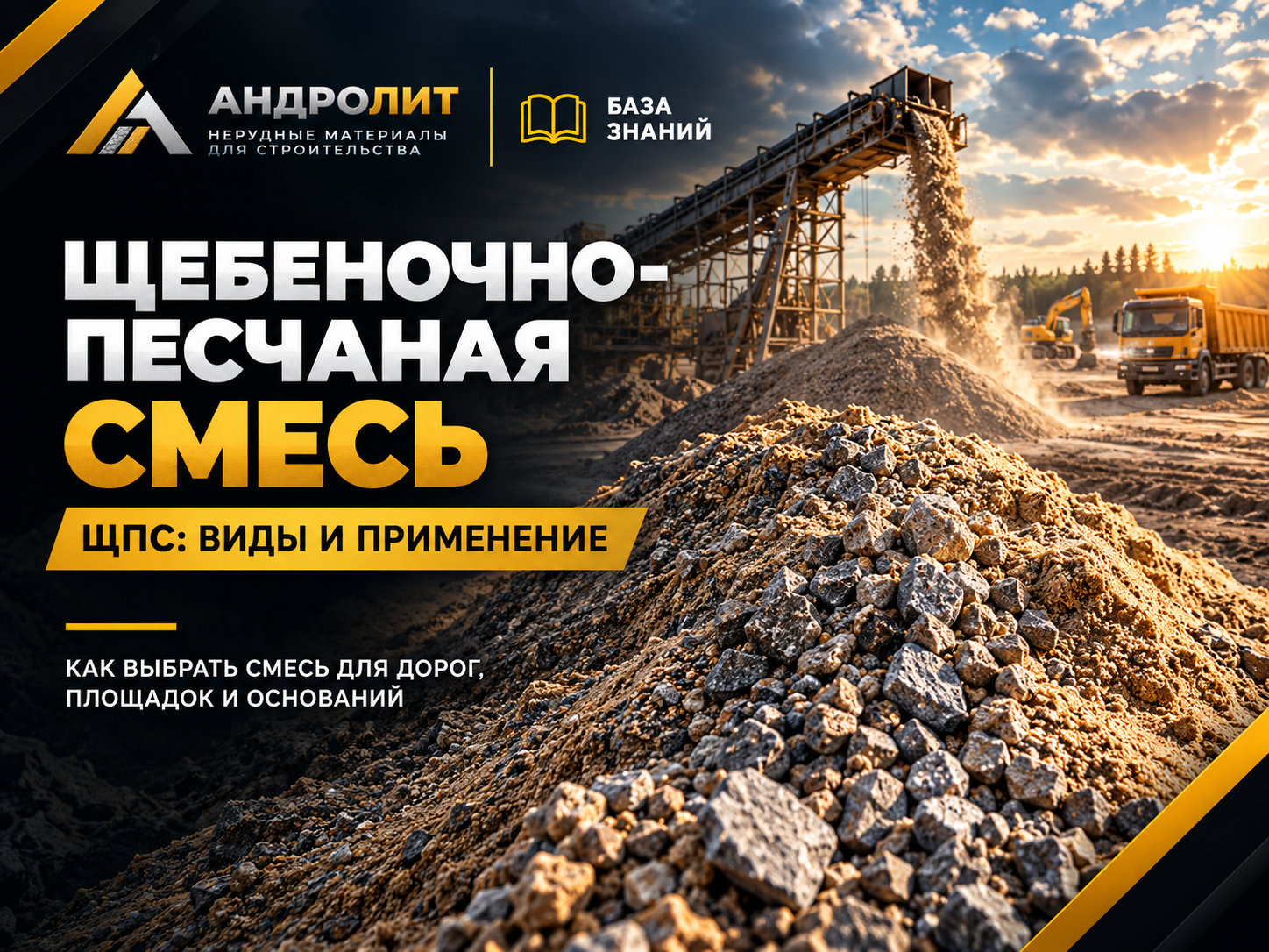 Щебёночно-песчаная смесь ЩПС