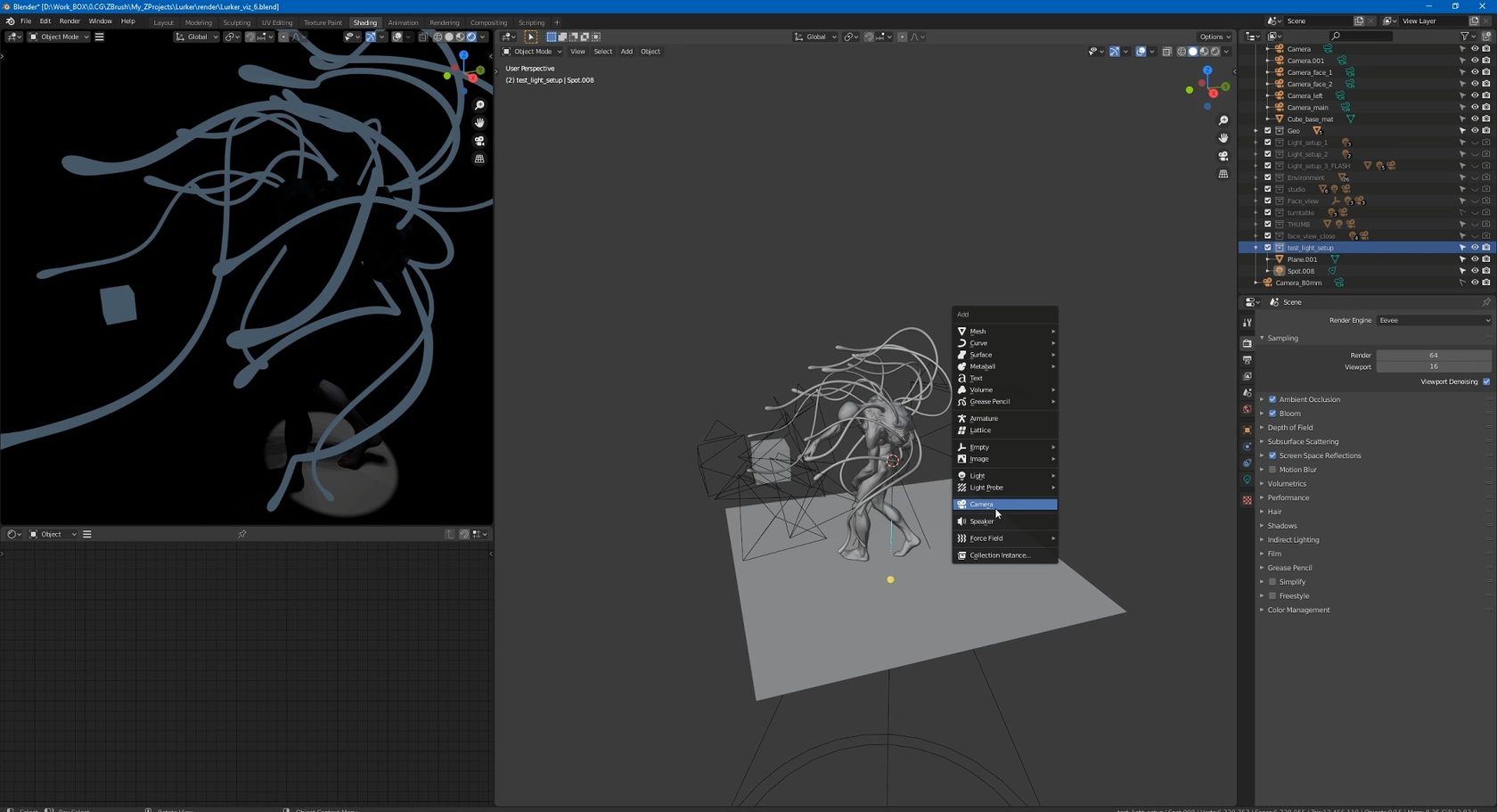 Как выставить освещение 3D-объекта в Blender и настроить источники света.