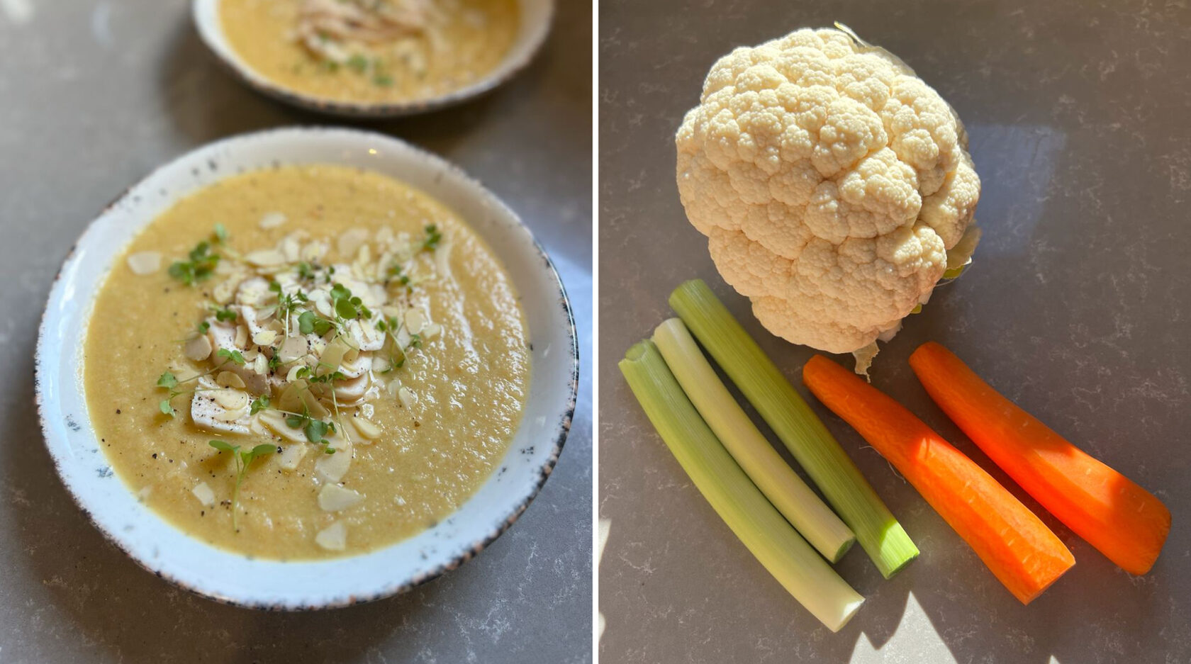 Блюдо: Суп из цветной капусты