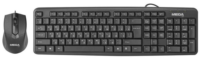 Комплект (клавиатура и мышь) MEGA jet HIT C-220, проводной, USB