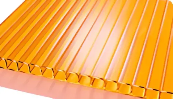 оранжевый сотовый поликарбонат
