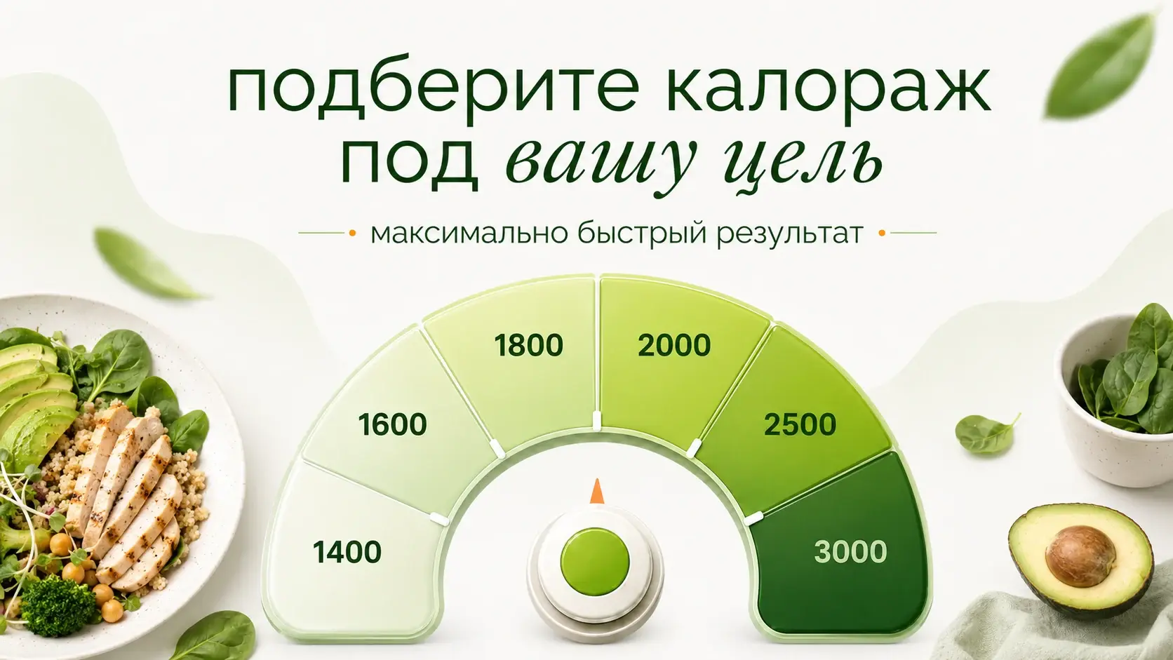 Подберите калораж под вашу цель