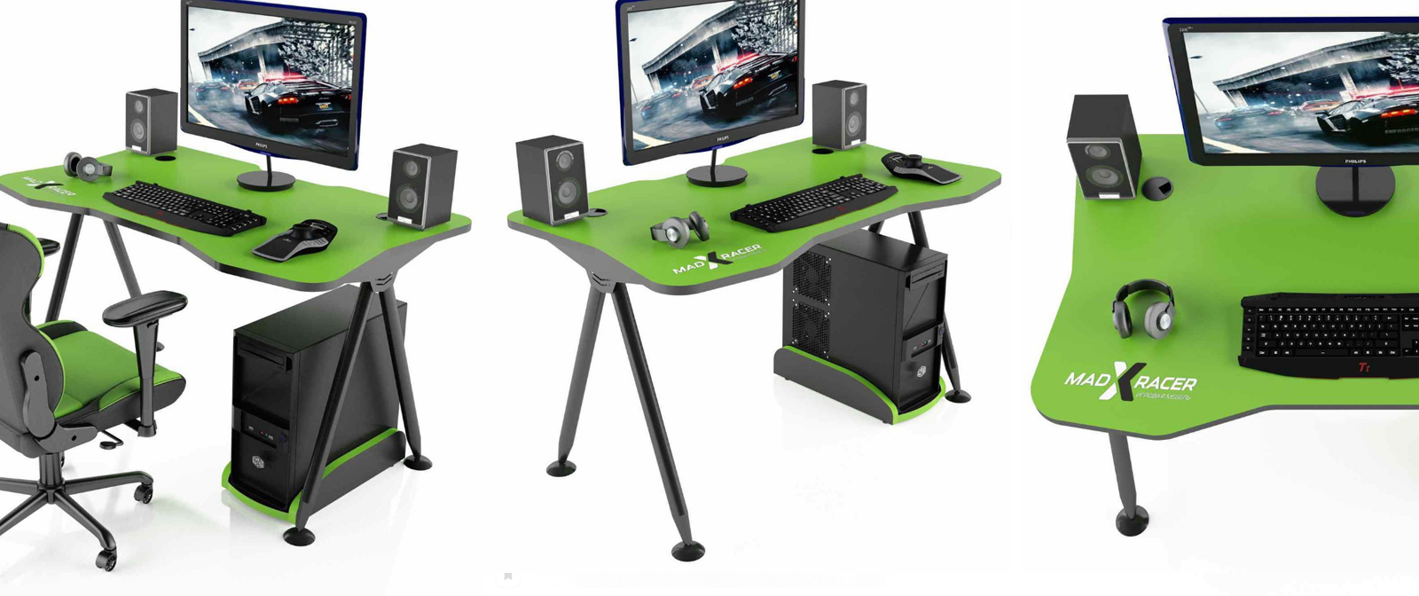 Стол madxracer gaming desk gtt13 carbon