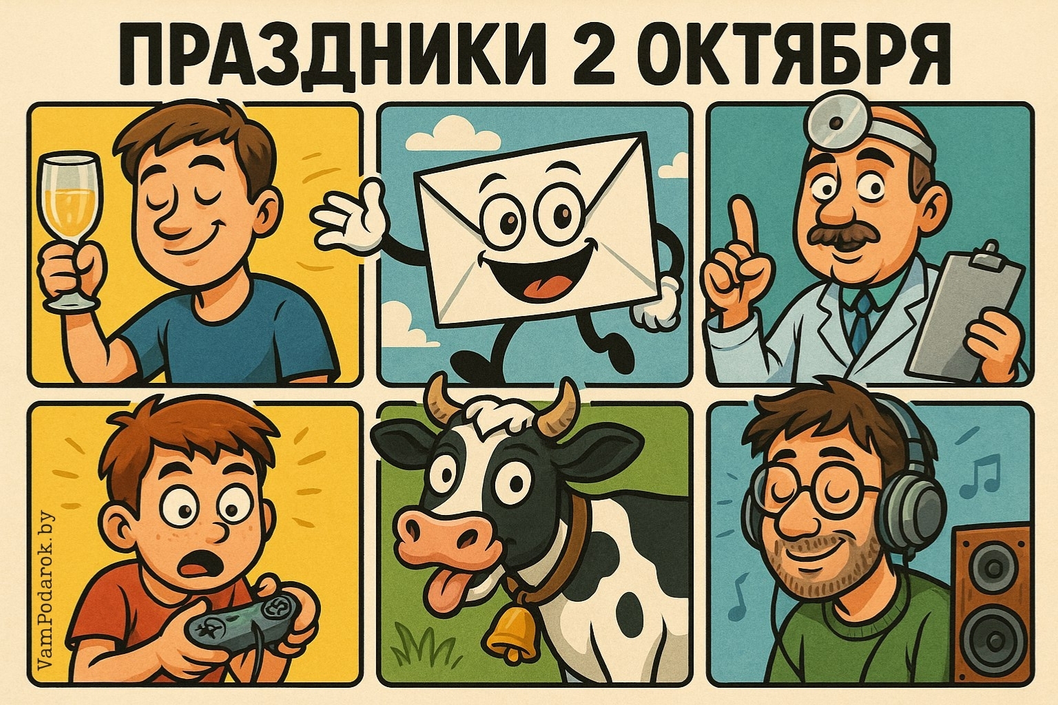 Праздники 2 октября 2025 года – картинки