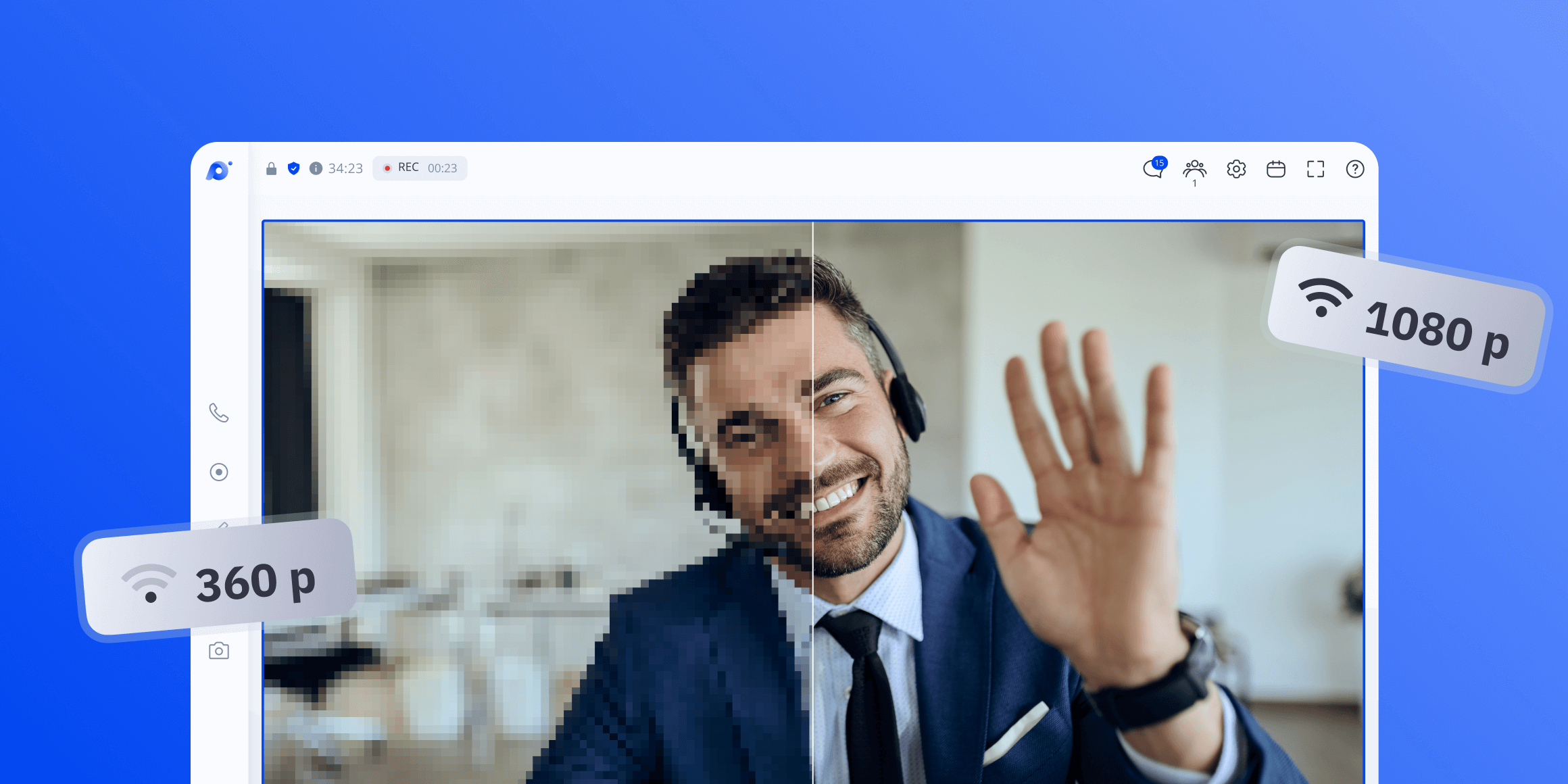 Видео подстраивается под скорость интернета