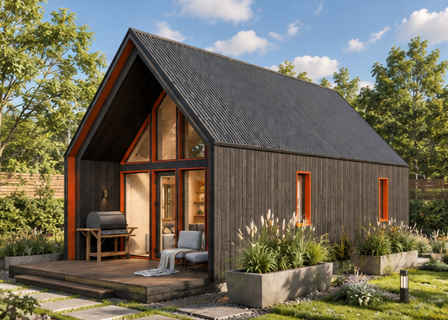 Домокомплект каркасного дома BARN 48 WOODCASTOR