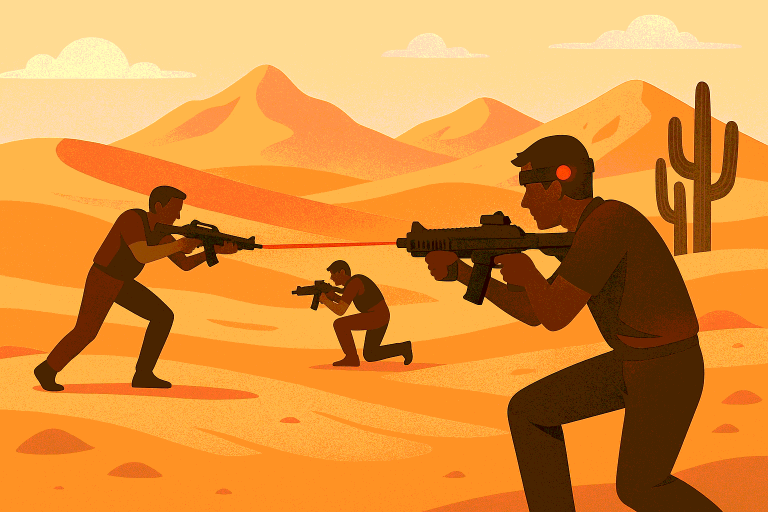 Battle Desert laser tag