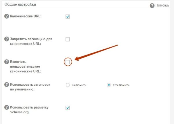 Канонический URL в SEO Pack