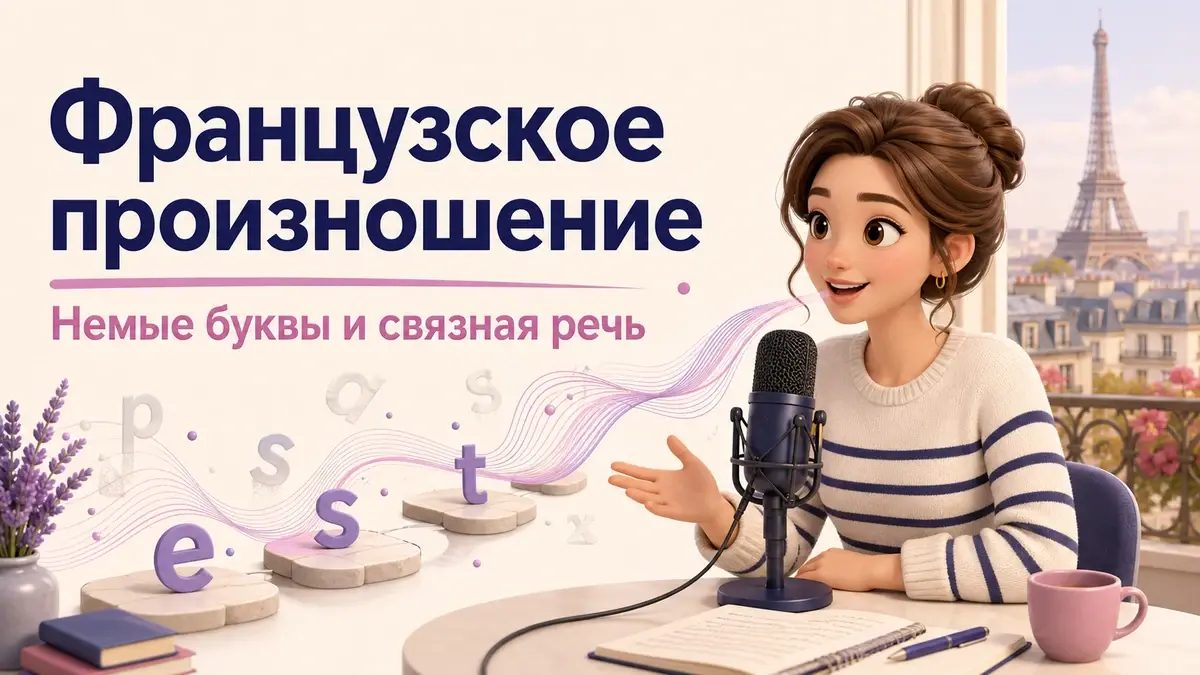 Французское произношение: немые буквы, ударение и связная речь: учебная статья LaRou