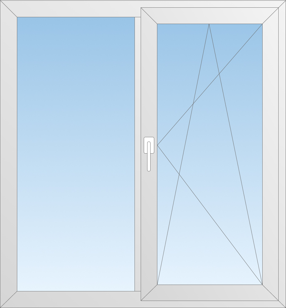 двухстворчатое окно