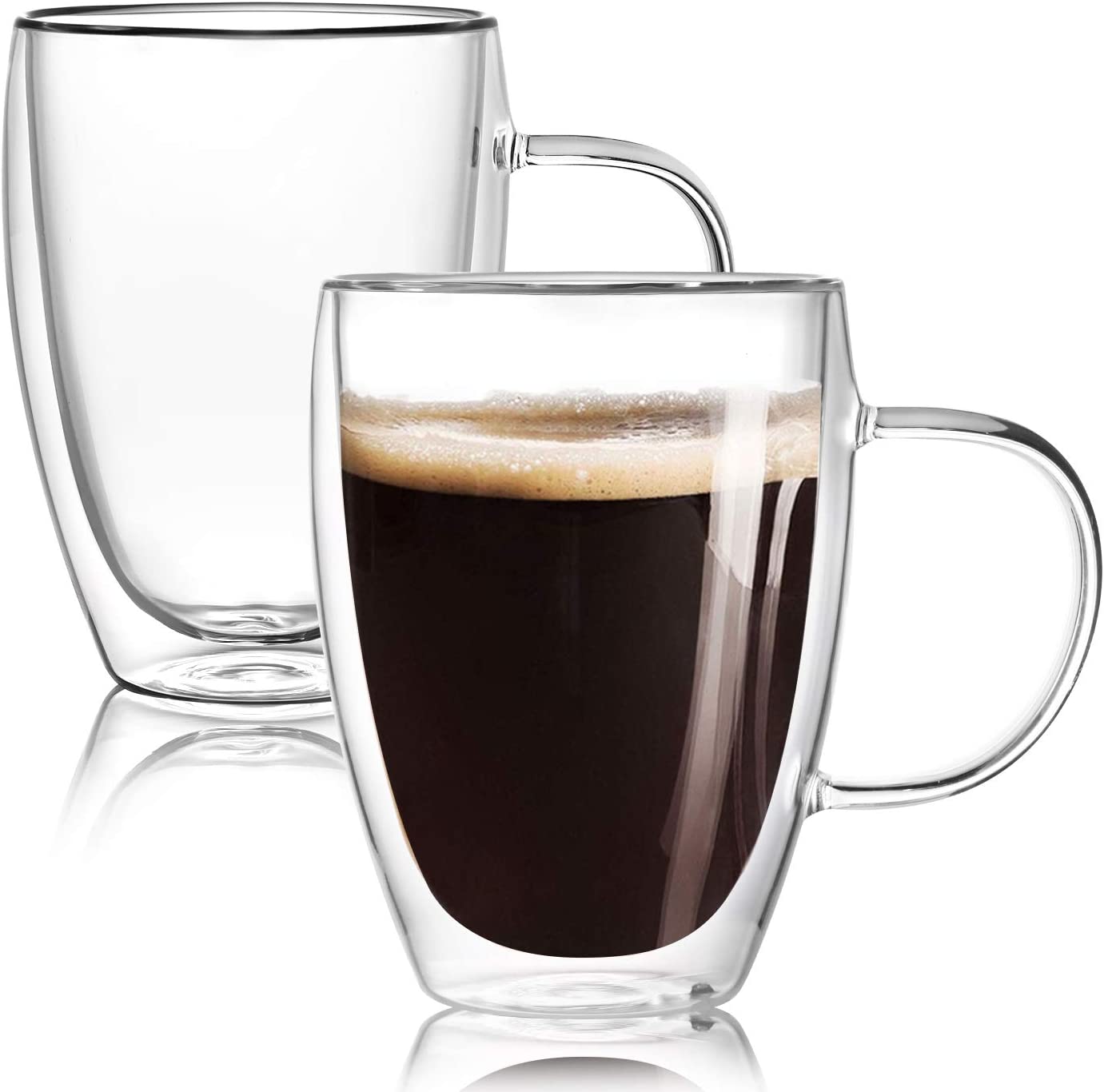 HyperSpace Monogram Double Wall Glass Coffee Mug, Insulate Cups, Lette –  Millennium Crystals