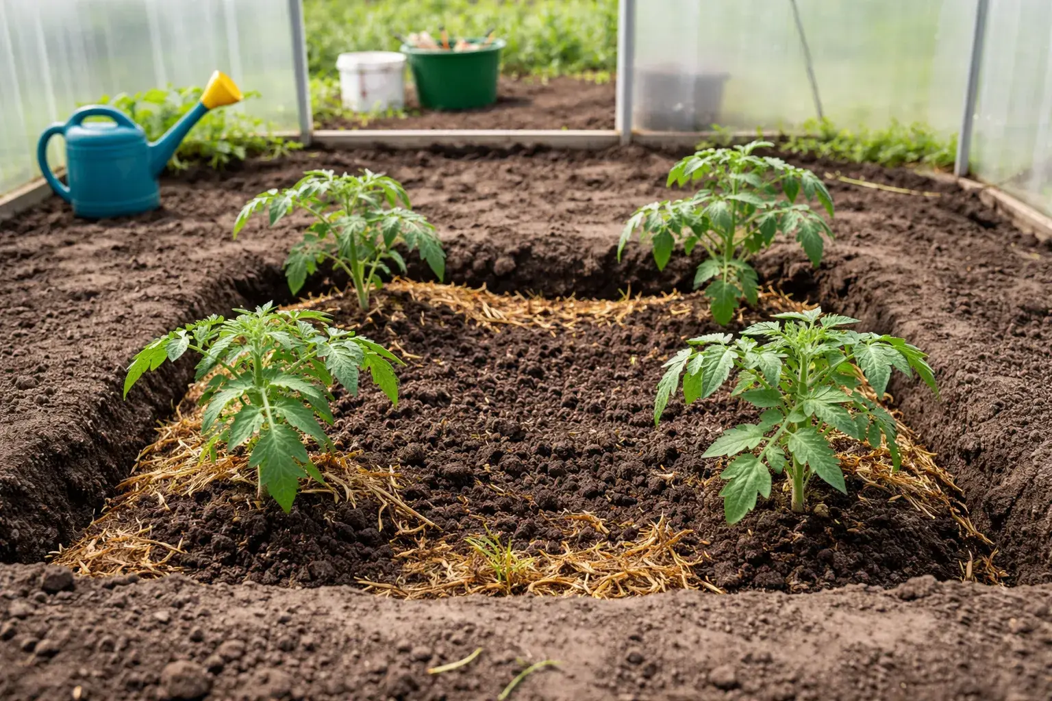 Как правильно посадить томаты