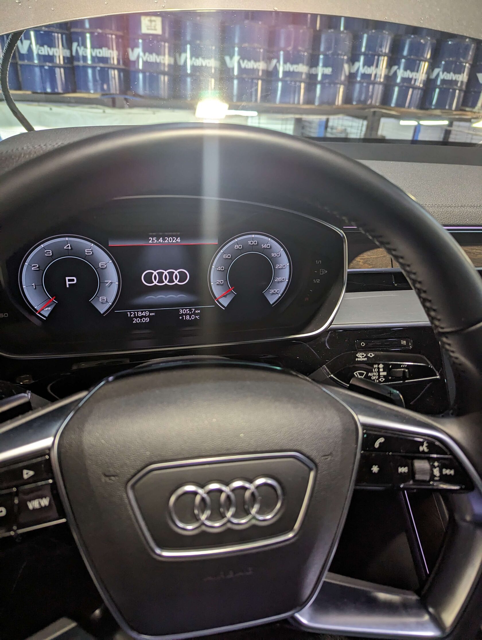 Результат обслуживания Audi A8 в Motul Team