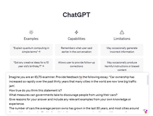 How to Use ChatGPT for IELTS writing preparation