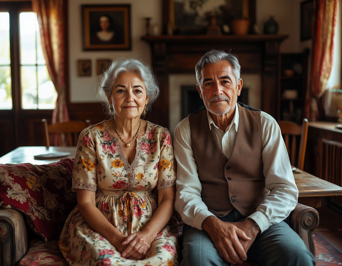 Италия. бабушка и дедушка