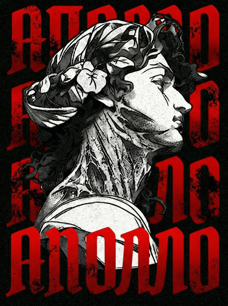 Маркерный логотип тату-салона Apollo в Воронеже