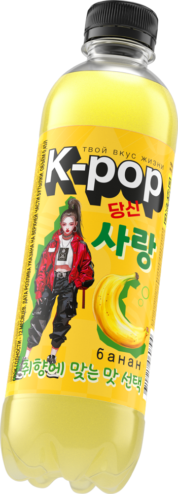 Безалкогольный напиток K-pop со вкусом банана
