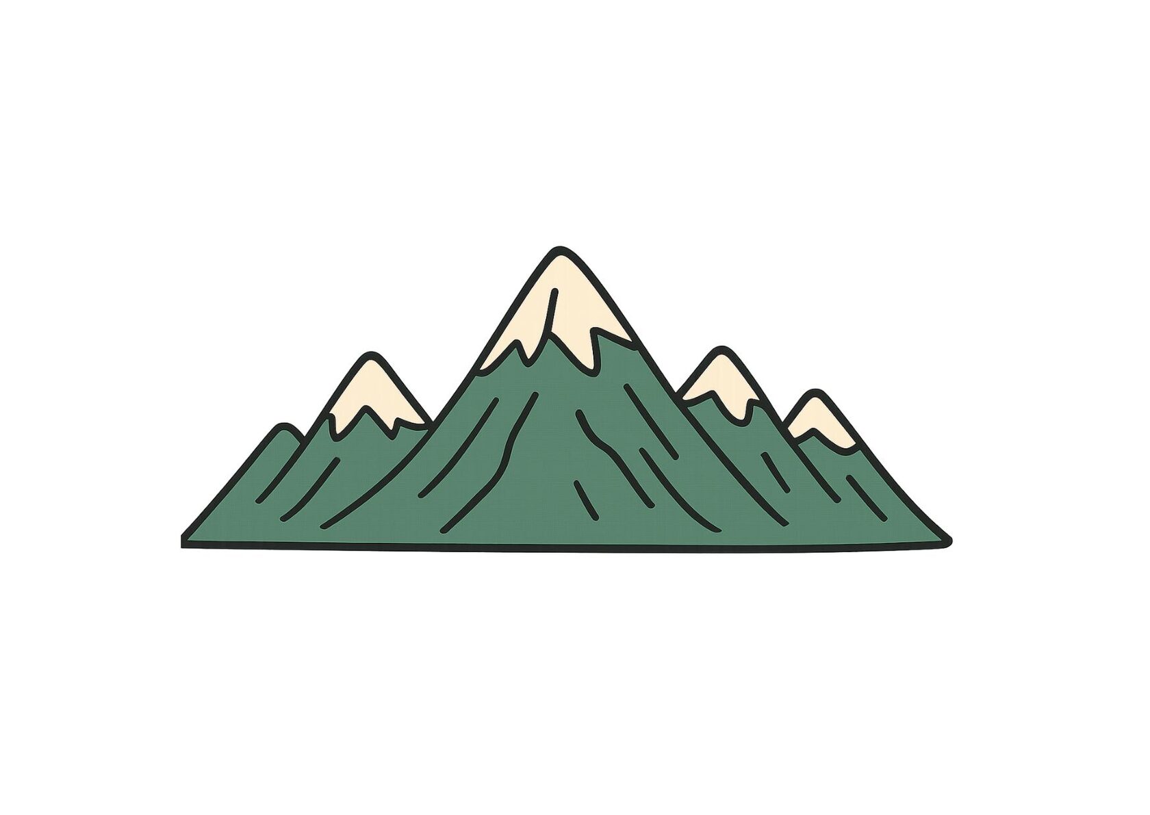 a range of mountains