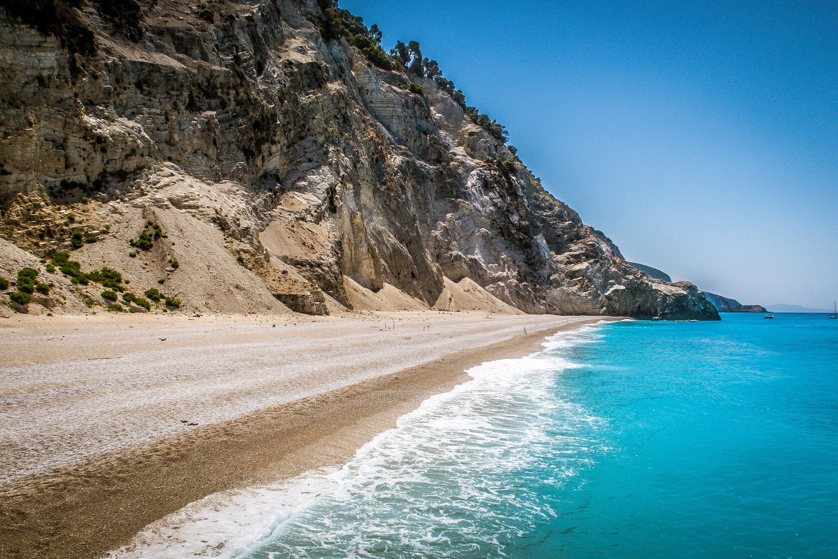 Пляж Эгремни Лефкада Греция фото