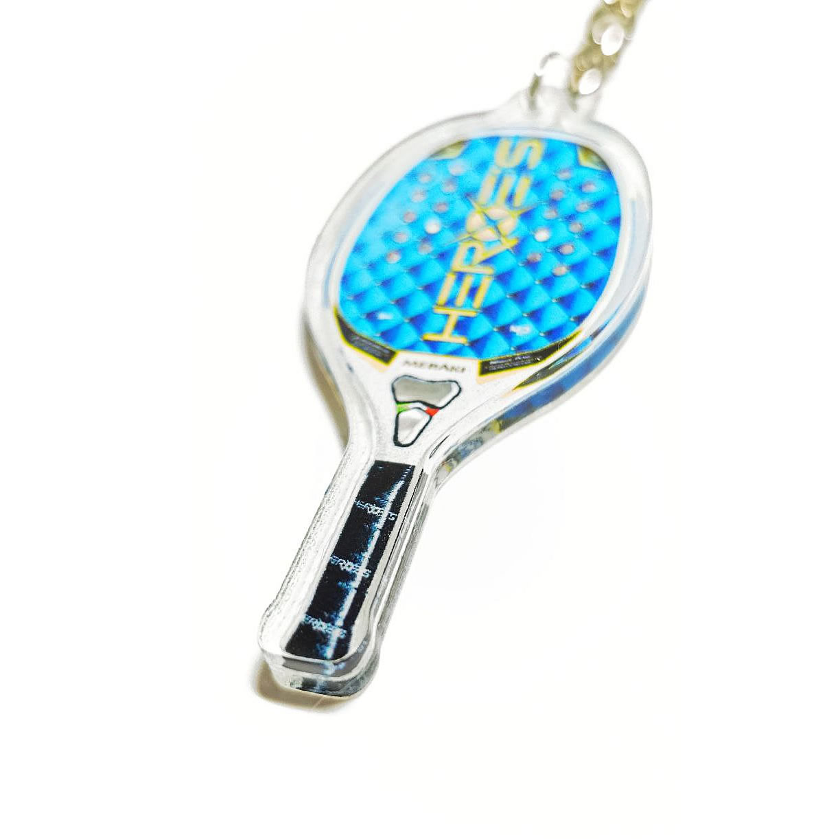 брелок ракетка пляжный теннис, высота 55 мм