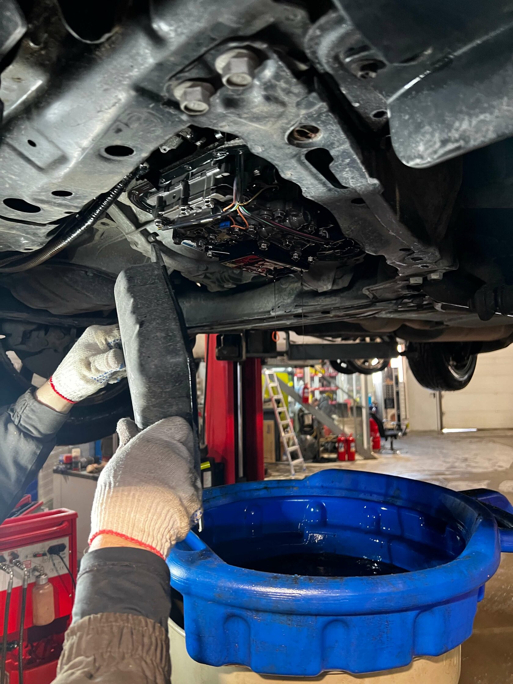 Демонтаж поддона вариатора K114