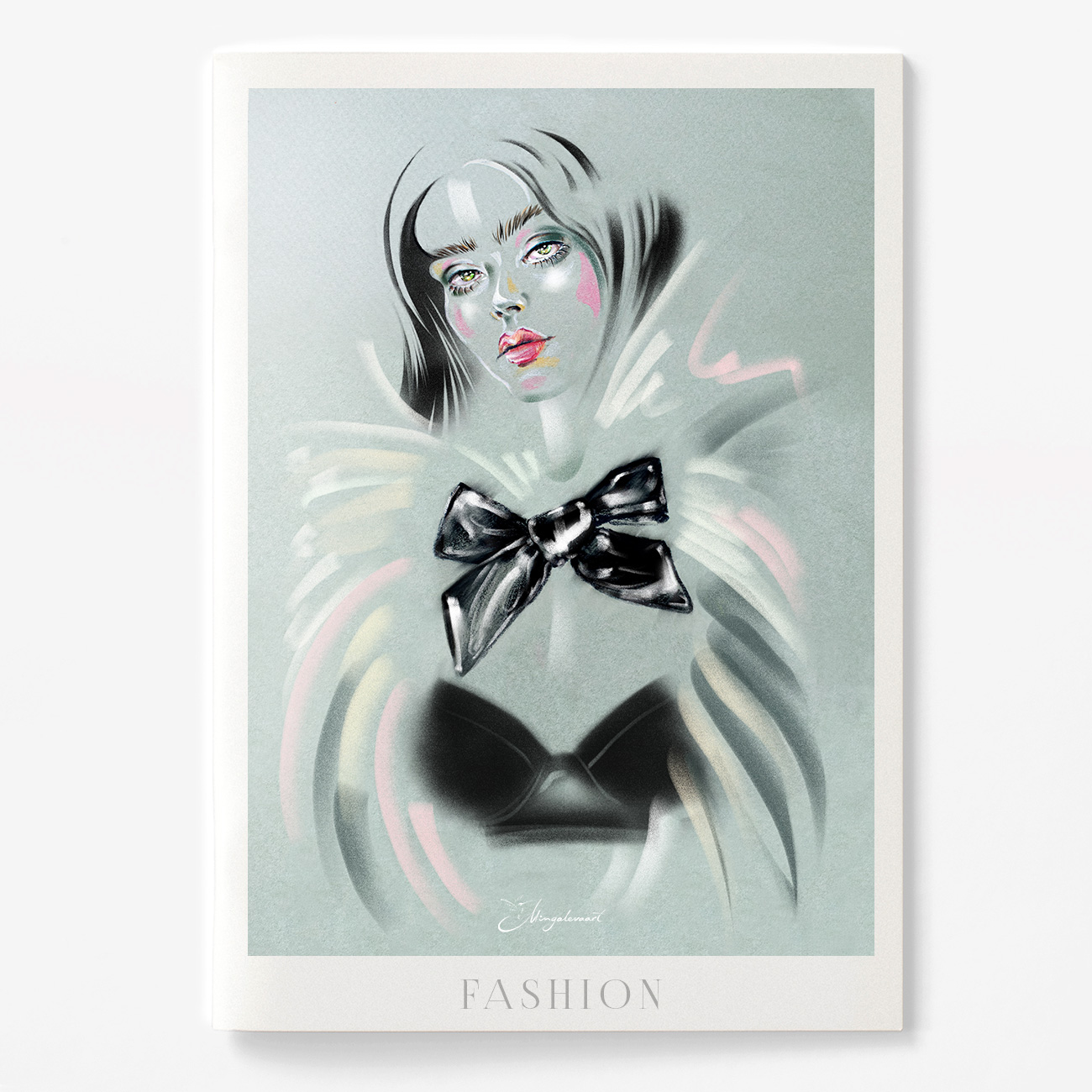 иллюстрация пастель, смешанная техника, иллюстрация, Fashion-illustrator, mingalevaart, Анна Мингалёва