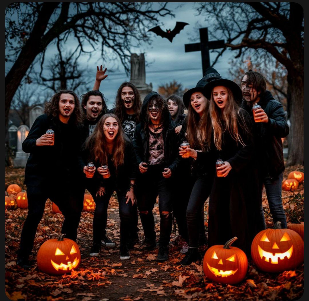 Елизавета Рочева, Хэллоуин, молодежь, пьянка, кладбище, рассказ