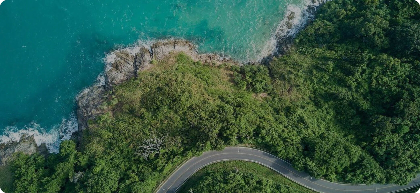 An illustrated map showing various scenic road trip routes across the continent of Europe.