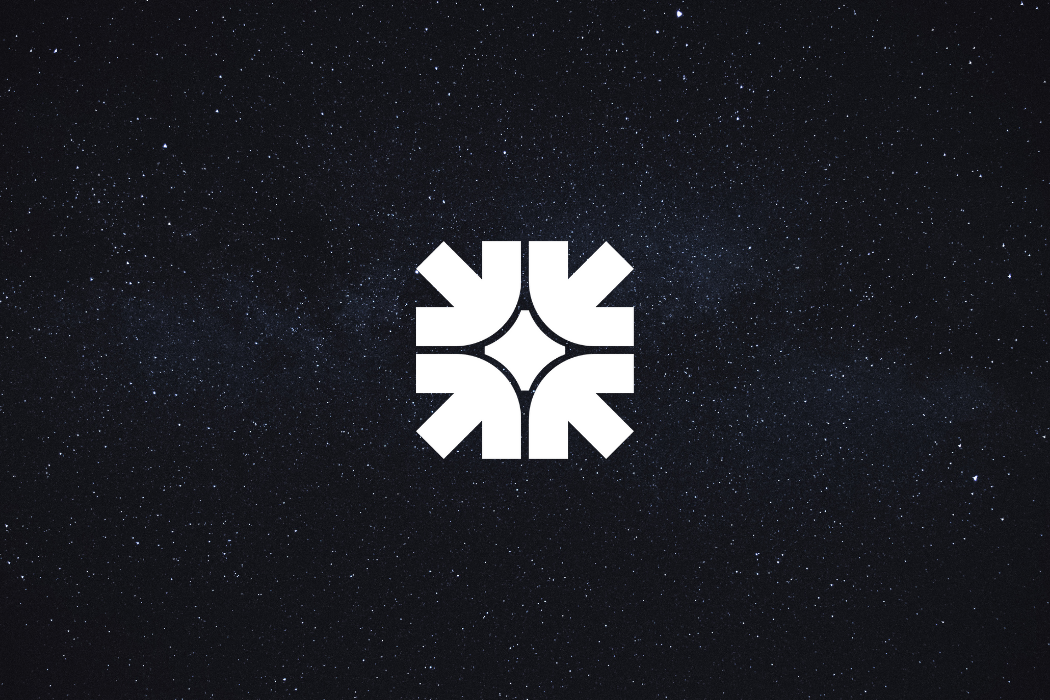 A symmetrical star-inspired emblem set in cosmic space, reflecting precision, depth, and timeless identity design by Leragraphics.