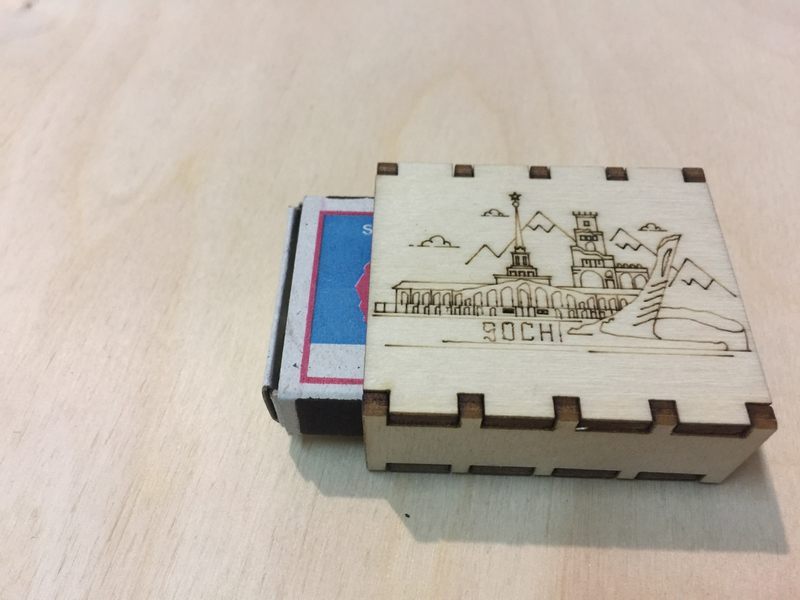 Спички сувенирные на магните города России - Сочи