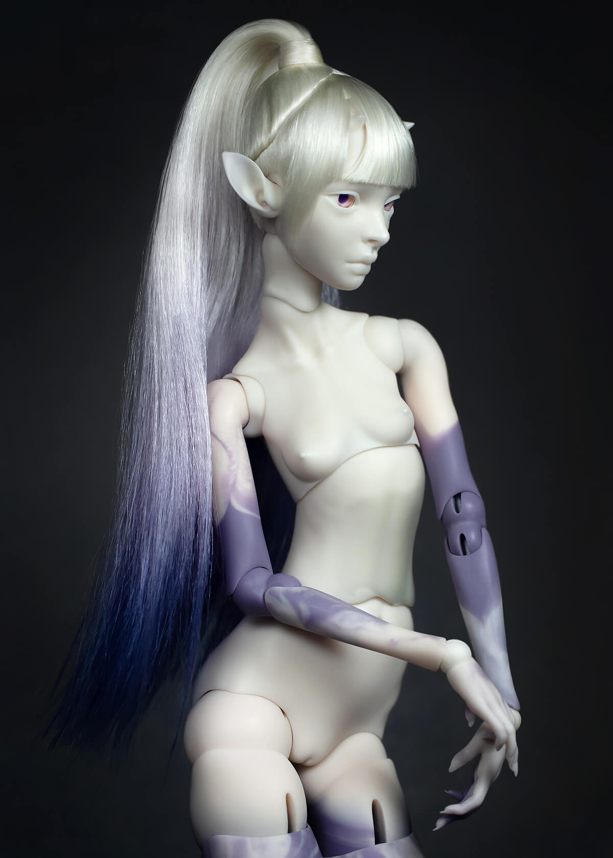 Editorial fashion dark studio
