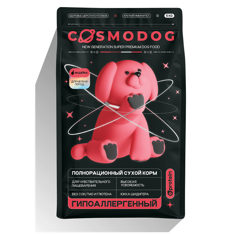 Корм COSMODOG Индейка для собак мини-пород