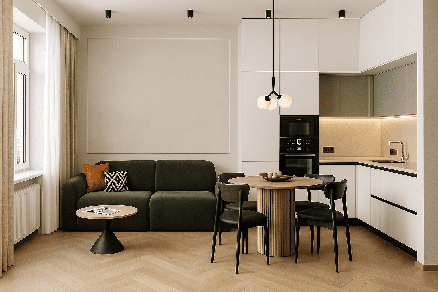 Гостиная-кухня