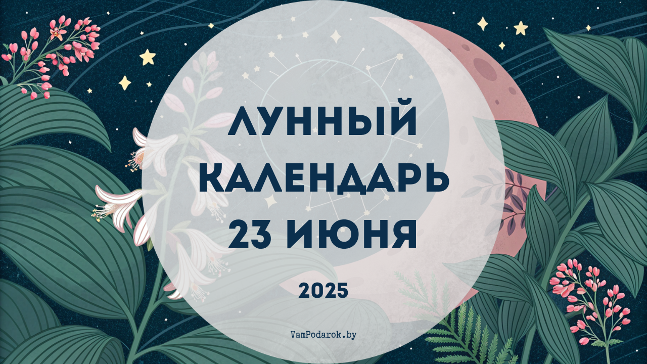 Лунный календарь на 23 июня 2025 года