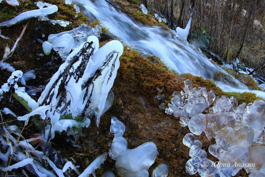 Царские водопады зимой