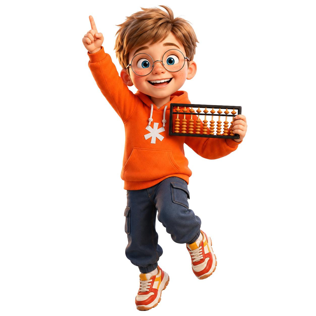 Маскот SmartyKids — мальчик с абакусом