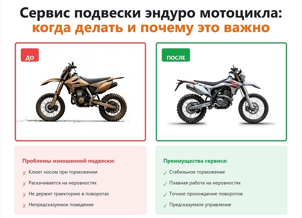 Обслуживание подвески эндуро