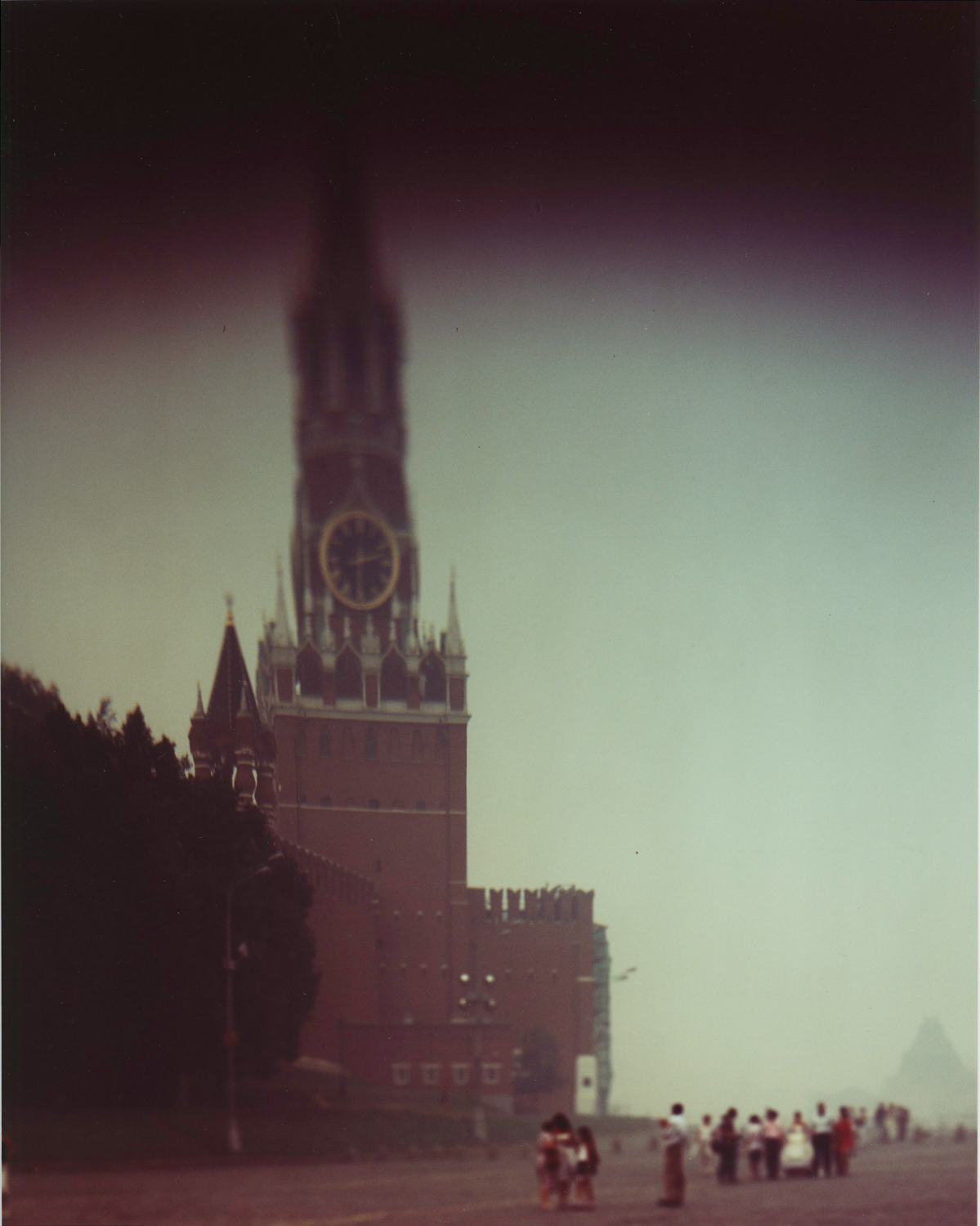 Spasskaya Tower. Red Square. Moscow. 2010. Color Negative 4×5 inch.
