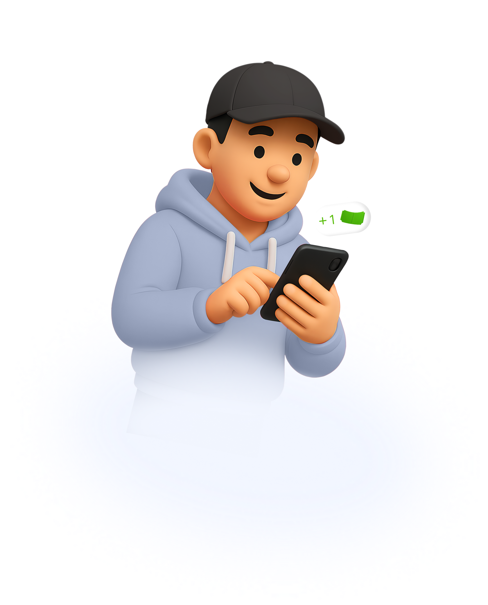 Изображение довольного курьера - Достависта