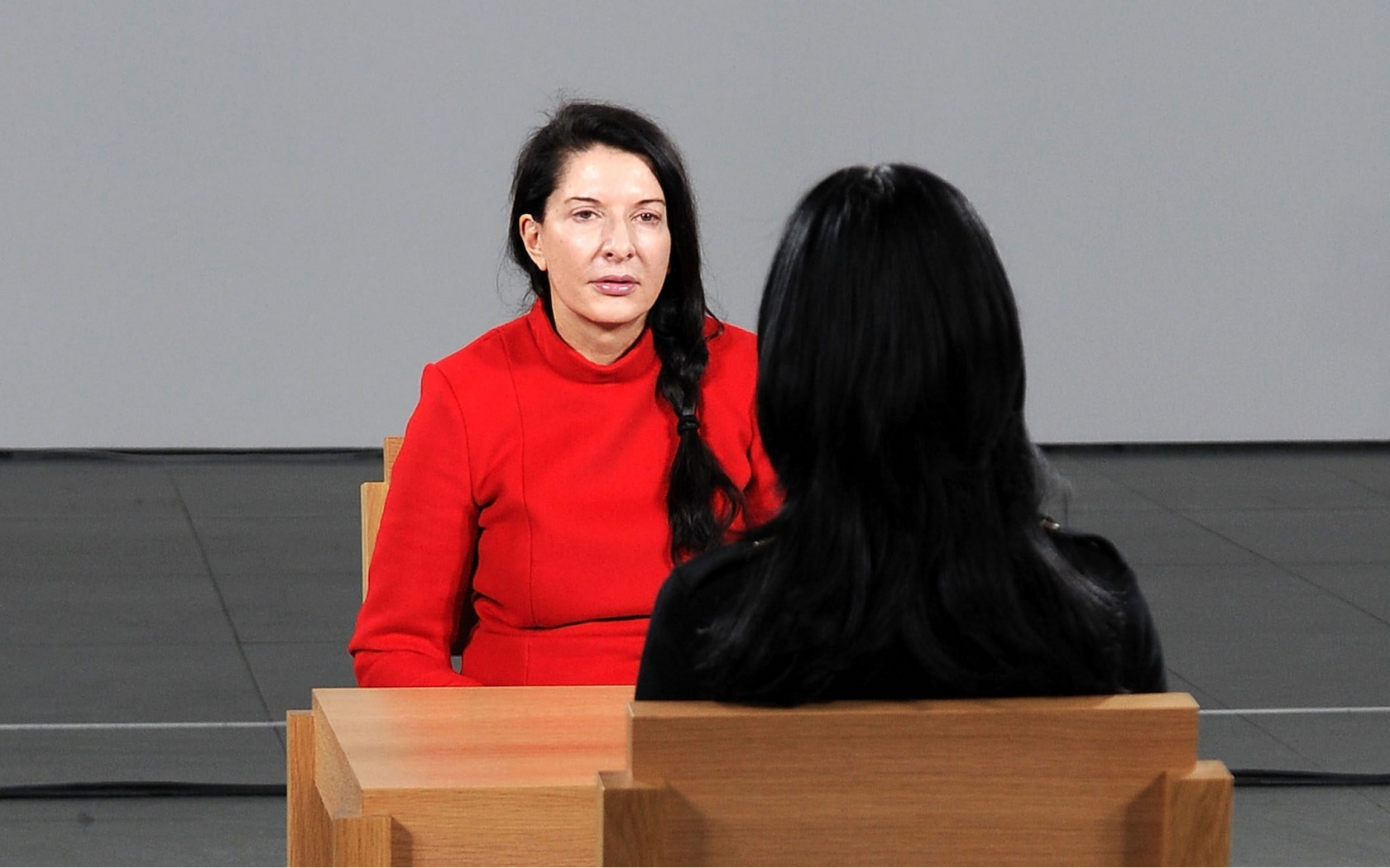 Марина Абрамович в Музее современного искусства в Нью-Йорке