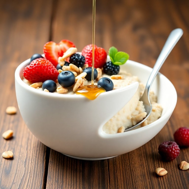 Овсянка с ягодами