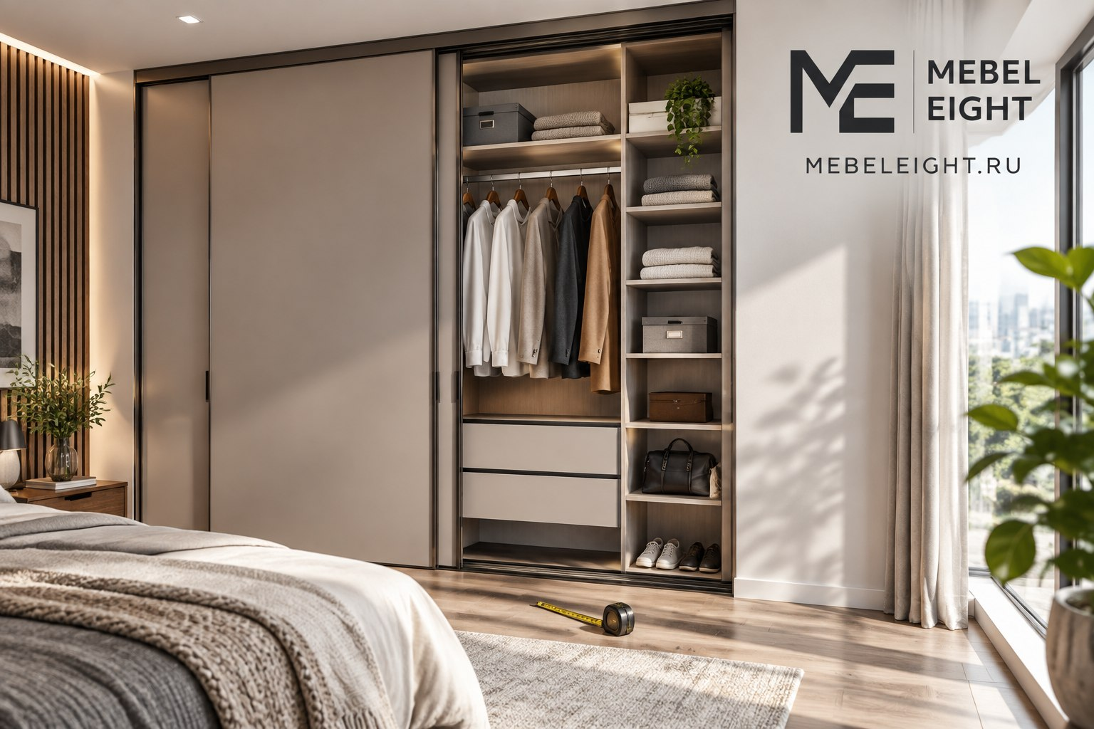 глубина шкафа купе mebel eight