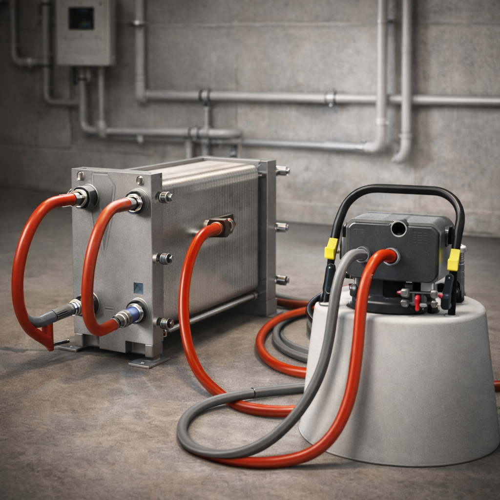 Промывка пластинчатого теплообменника