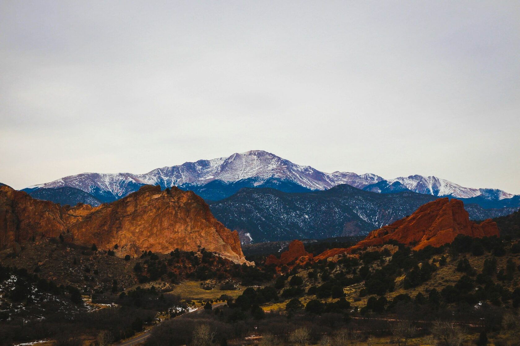 Панорама Rocky Mountains в Колорадо
