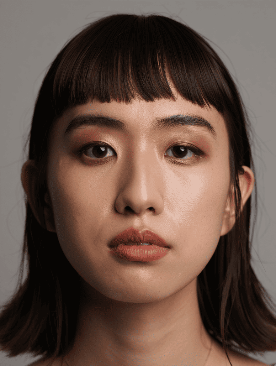 Короткая челка