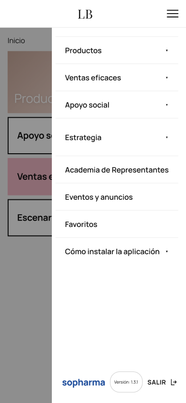 Menú lateral