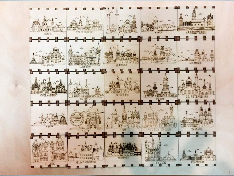 Спички сувенирные на магните города России Нижний Новгород