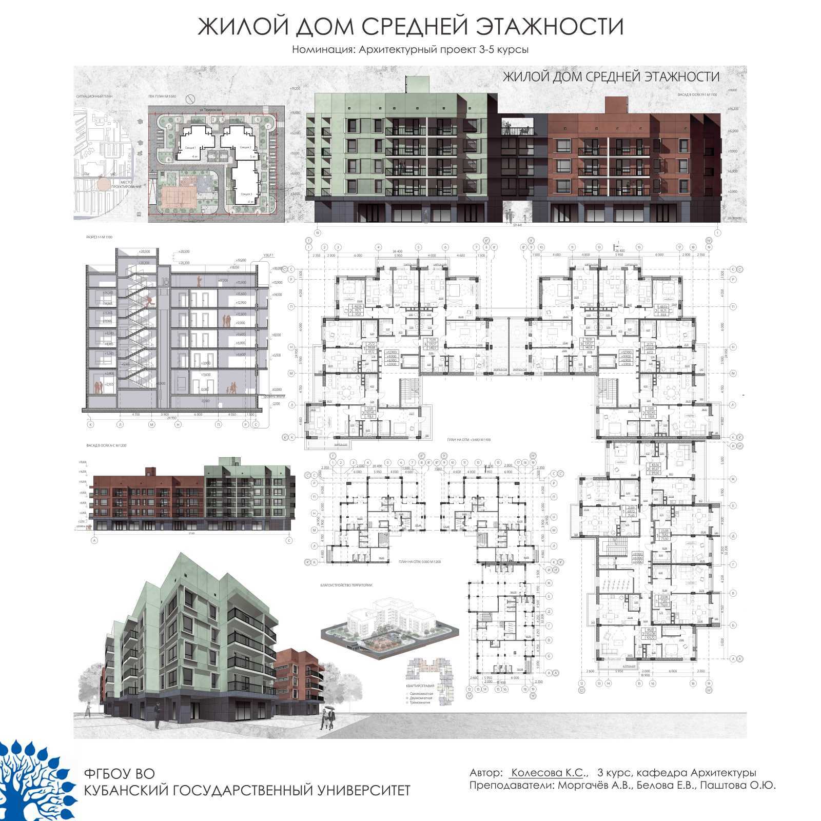 Жилой район курсовой проект